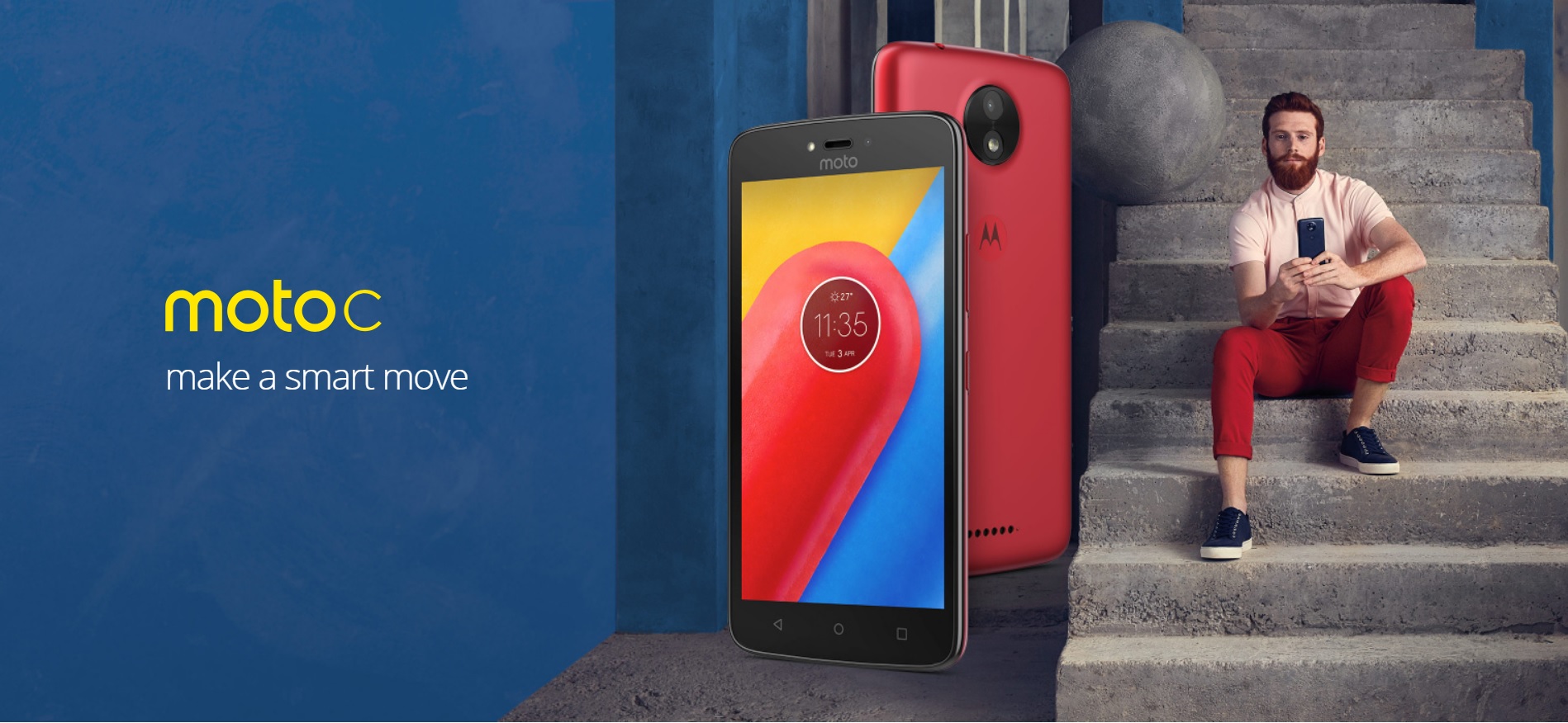 Lenovo Moto C Dual sim, 1GB+16GB Phone, 4G LTE 1