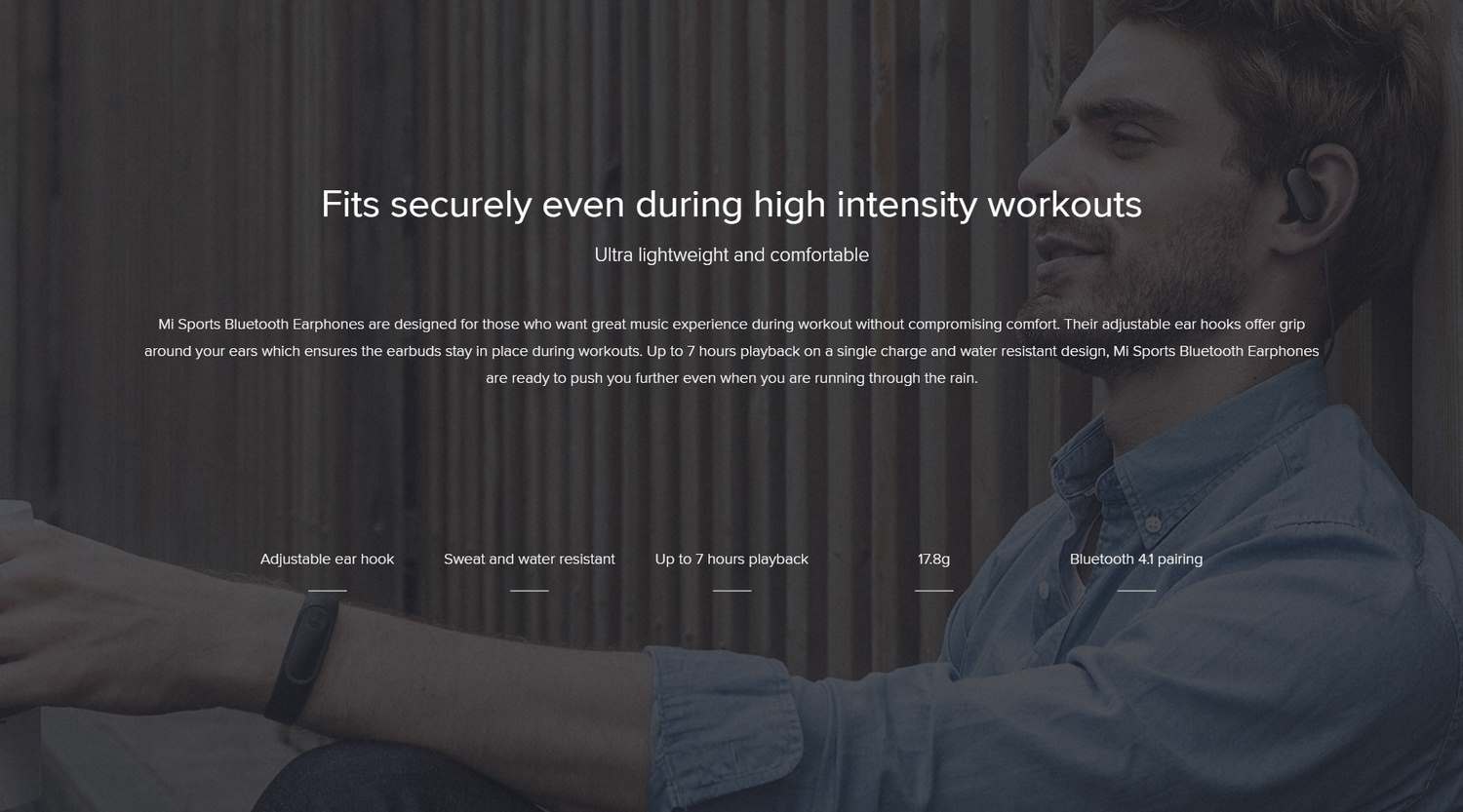 Xiaomi Mi Music Sports Bluetooth Earphones - White 2