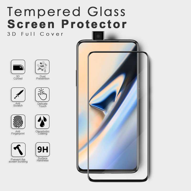 OnePlus 7 Pro Screen Protector 9H Full Glue Edge to Edge High quality Tempered Glass 2