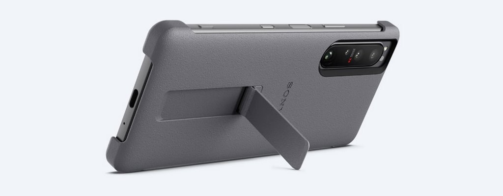 SONY XPERIA 1 III STYLE COVER WITH STAND - GREY