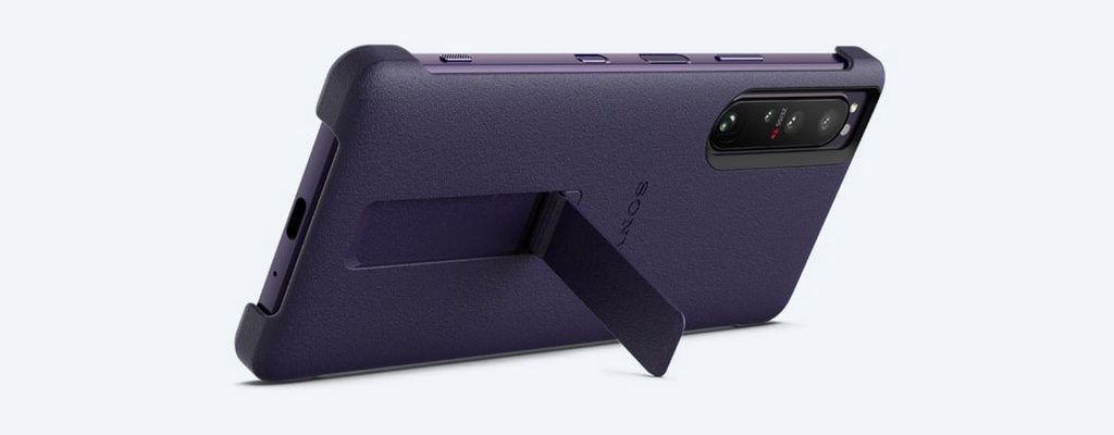 SONY XPERIA 1 III STYLE COVER WITH STAND - PURPLE