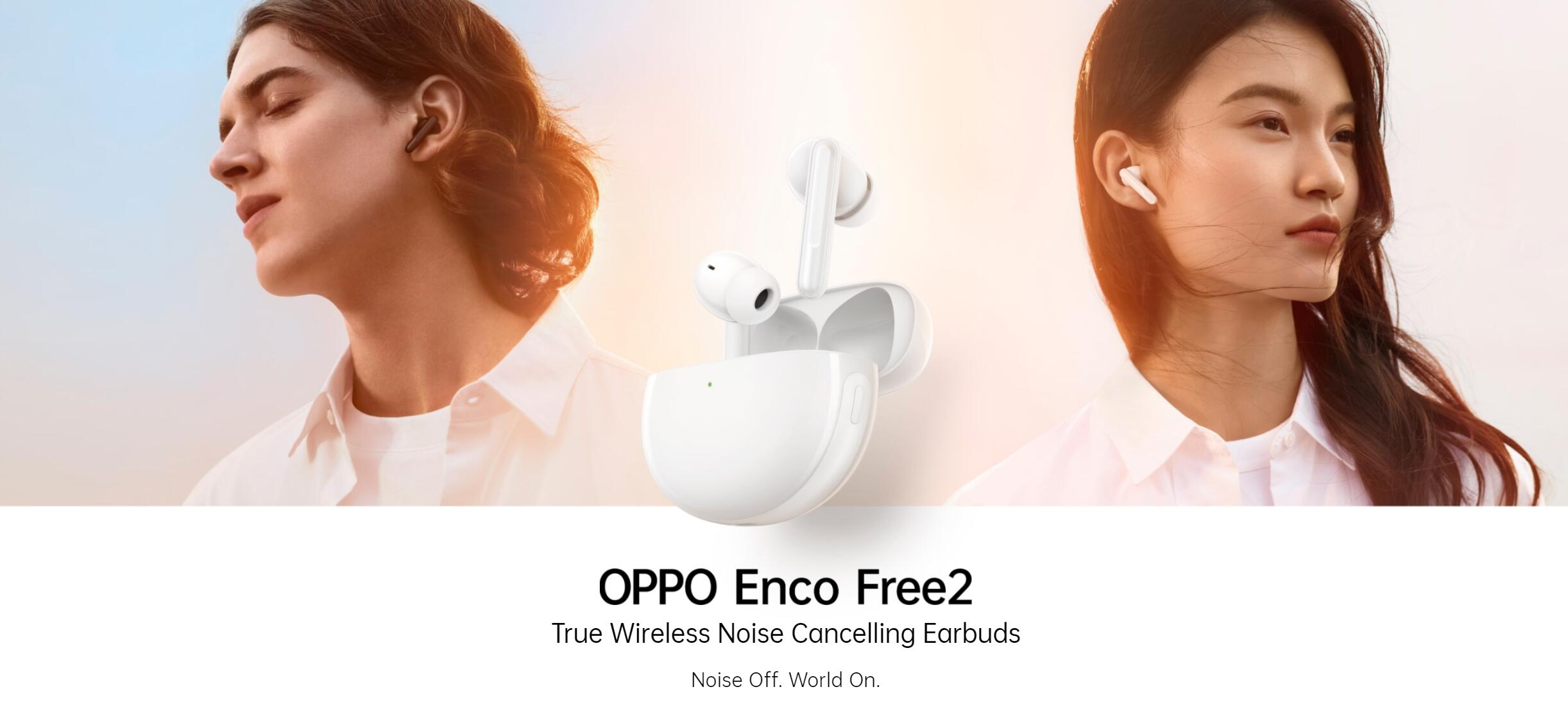 OPPO Enco Free 2 TWS Earbuds - Main Banner - Alezay Kuwait