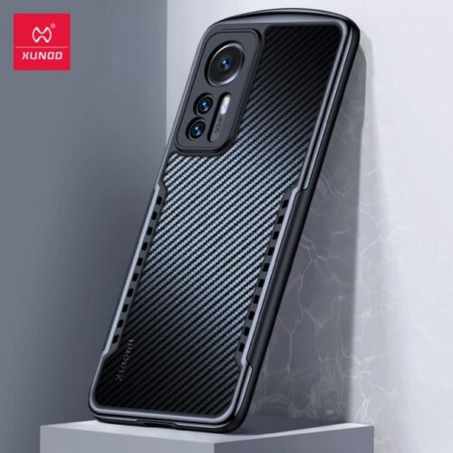 Xiaomi 12 Carbon fiber Pattern Bumper Case by XUNDD (1)