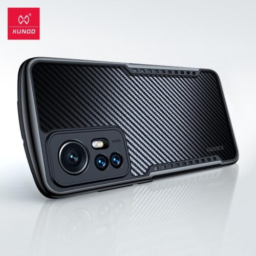 Xiaomi 12 Carbon fiber Pattern Bumper Case by XUNDD (2)
