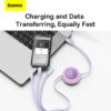 Baseus Bright Mirror Series II Retractable 3-in-1 Fast Charging Cable (1)