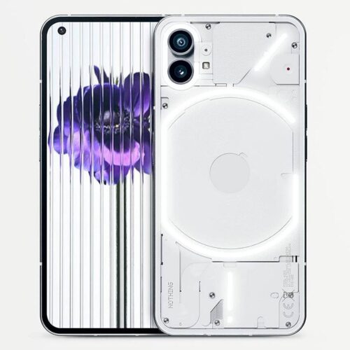 NOTHING PHONE 1 - GLYPH INTERFACE - WHITE - ALEZAY KUWAIT