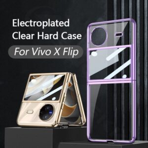 GKK Electroplating Clear Hard Case for Vivo X Flip - Alezay Kuwait