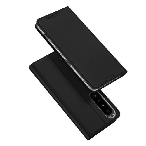 DUX DUCIS Flip Leather Case for Sony Xperia 1 V - Black - Alezay Kuwait