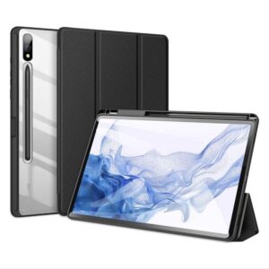 DUX DUCIS TOBY Antiskid Leather Case for Samsung Galaxy Tab S9 Ultra - Black - Alezay Kuwait