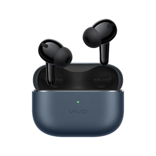 Vivo TWS 4 Wireless Earphone Noise Cancelling Earbuds - Dark Blue - Alezay Kuwait