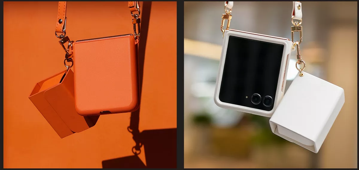 Motorola Razr 50 Ultra Leather Protective Case - Alezay Kuwait