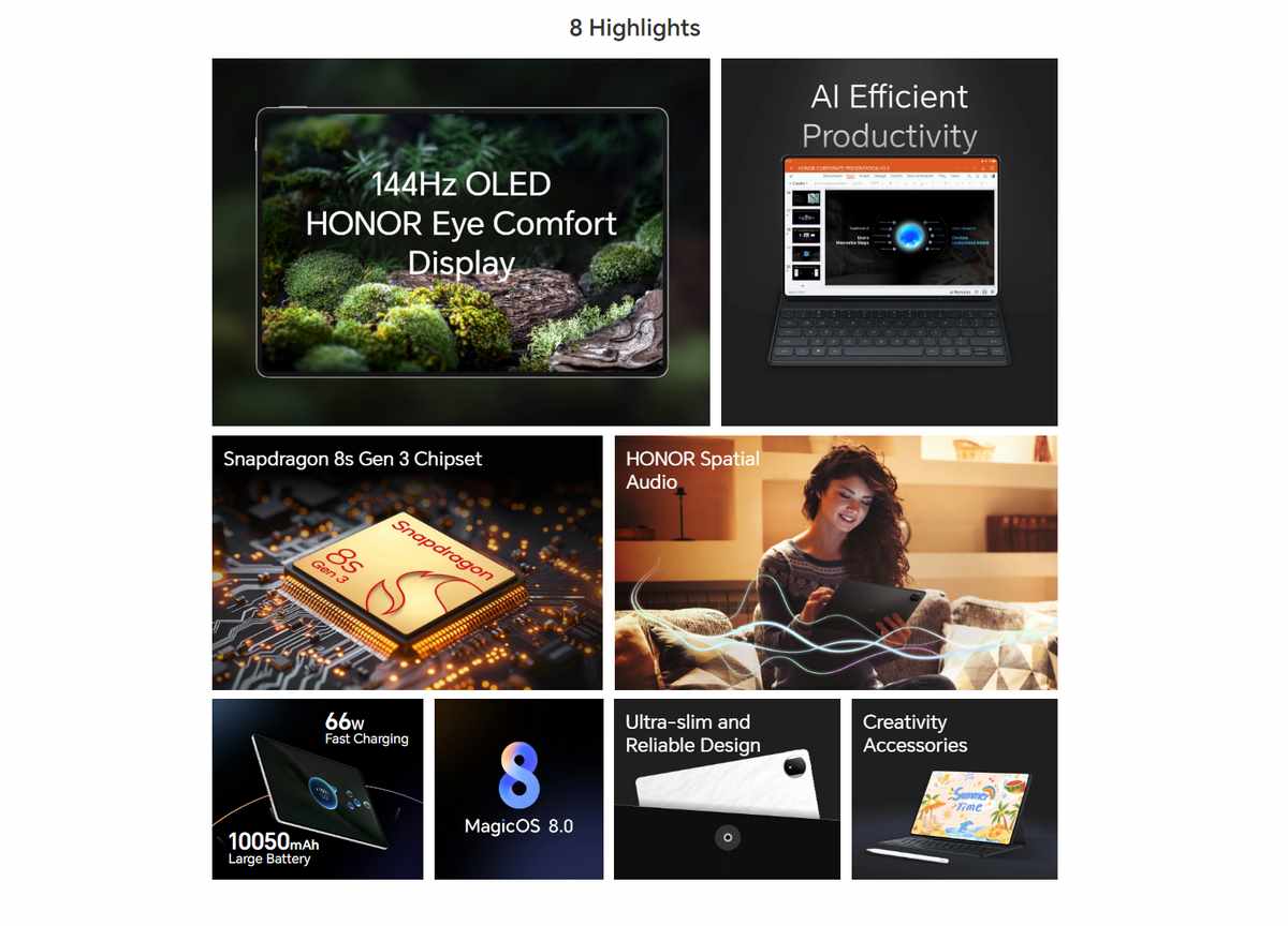 Honor Magic Pad 2 12.3-inch Wi-Fi Tablet - Highlights - Alezay Kuwait - Honor Kuwait