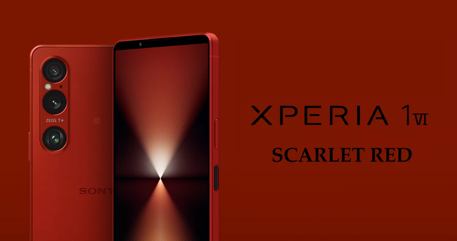 SONY XPERIA 1 VI SCARLET RED - LIMITED EDITION BANNER - ALEZAY KUWAIT - SONY KUWAIT