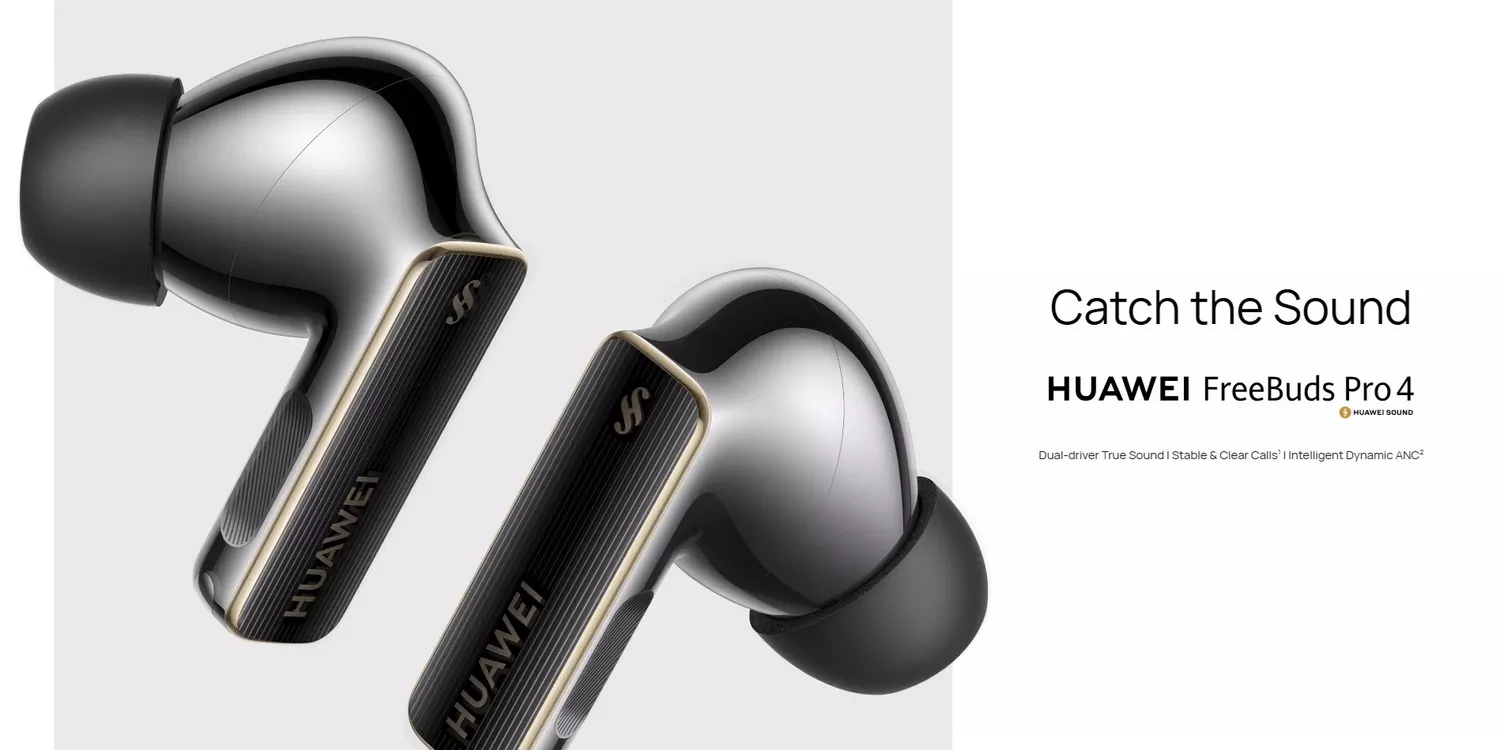 Huawei FreeBuds 4 Pro Noise Cancellation TWS earphones - Banner - Alezay Kuwait - Huawei Kuwait