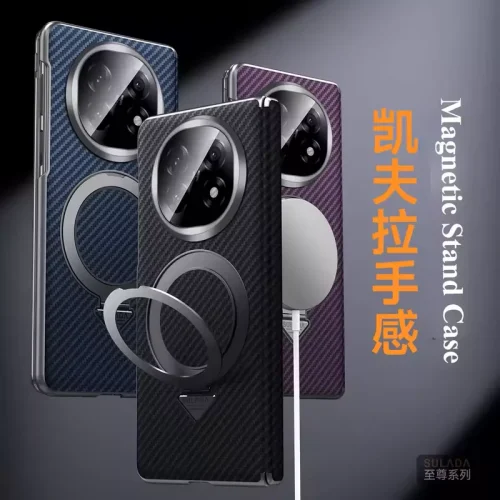 OPPO Find N5 Kevlar Magnetic Handle MagSafe Case with Hinge Protection by SULADA - Alezay Kuwait - Oppo Kuwait