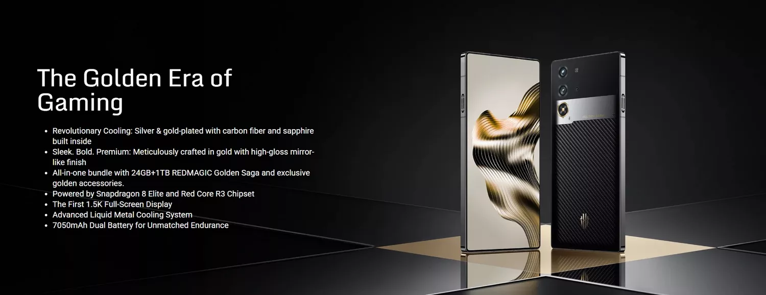 REDMAGIC 10 Pro Golden Saga Limited Edition - Main Specifications - ALEZAY KUWAIT - REDMAGIC KUWAIT