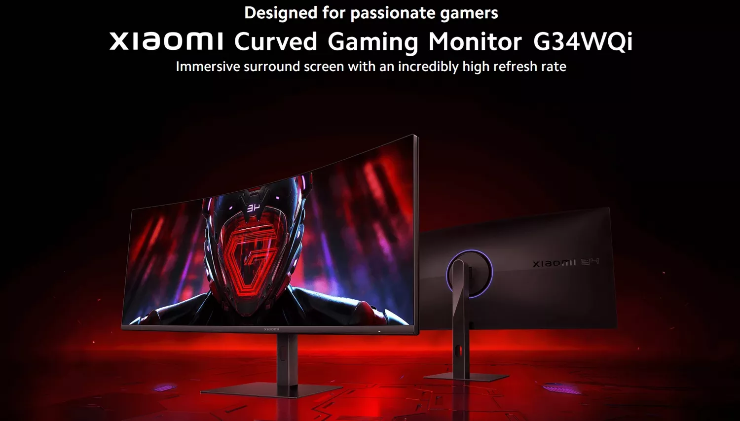 Xiaomi Curved Gaming Monitor G34WQi - Banner - Alezay Kuwait - Xiaomi Monitors - Xiaomi Kuwait