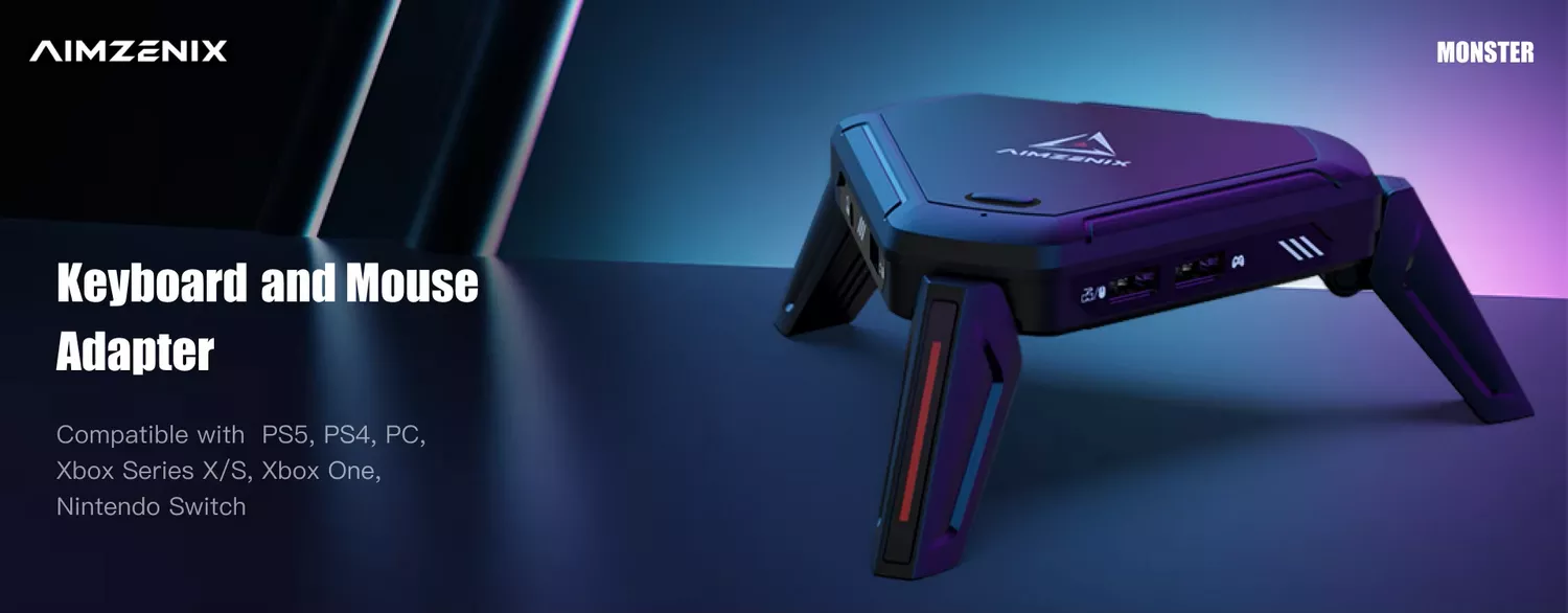 AIMZENIX Monster Gaming Adapter - Banner - Alezay Kuwait