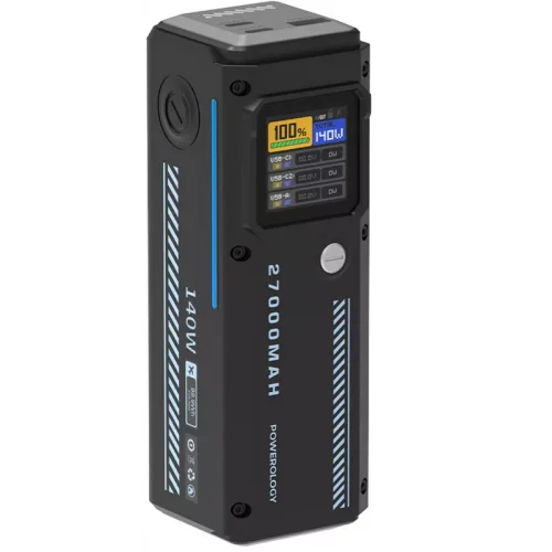 Powerology 27000mAh Smart Display 140W Powerbank - Alezay Kuwait - Powerology Kuwait