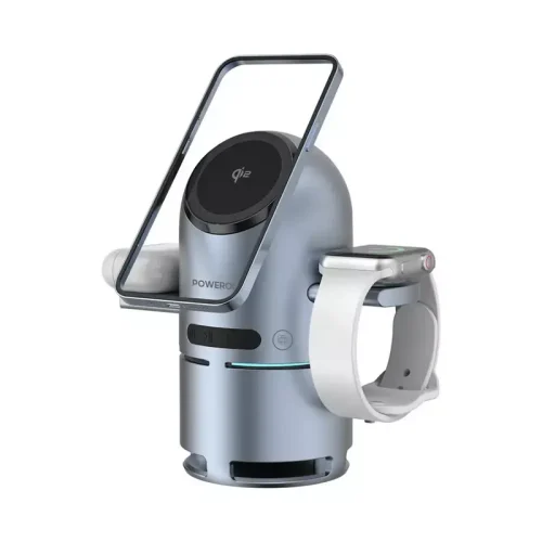 Powerology Qi2 Speaker Charge Station (PWCUQC039) - Alezay Kuwait - Powerology Kuwait