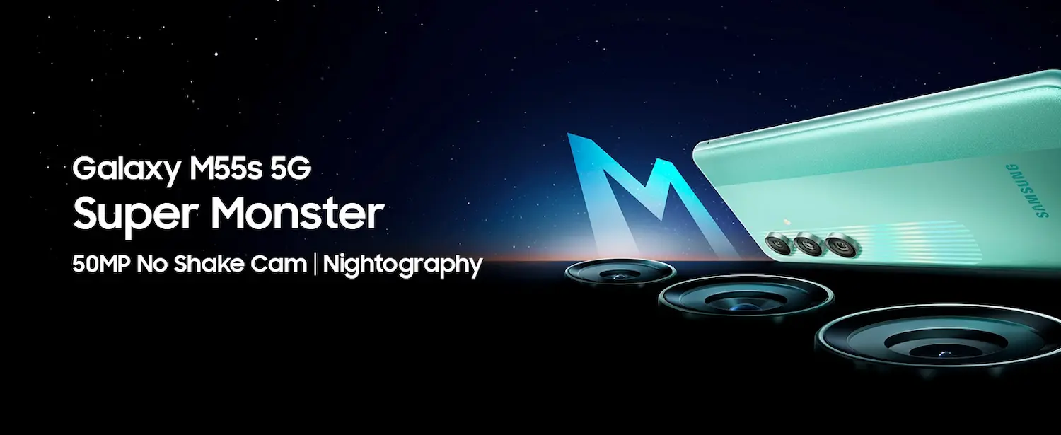 SAMSUNG GALAXY M55S 5G - BANNER - ALEZAY KUWAIT - SAMSUNG KUWAIT