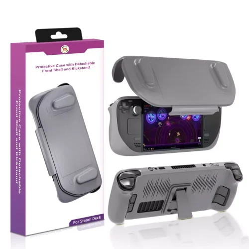 Steam Deck Protective Case with Detachable Front Shell and Kickstand - Gray - Kuwait - Steam Deck OLED - Aleazy Kuwait