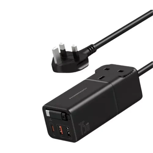 Powerology Desktop Charging Station - Black - Alezay Kuwait - Powerology Kuwait