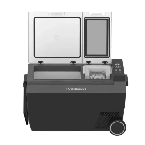 Powerology Portable Outdoor Fridge and Ice Maker - Black - Alezay Kuwait - Powerology Kuwait