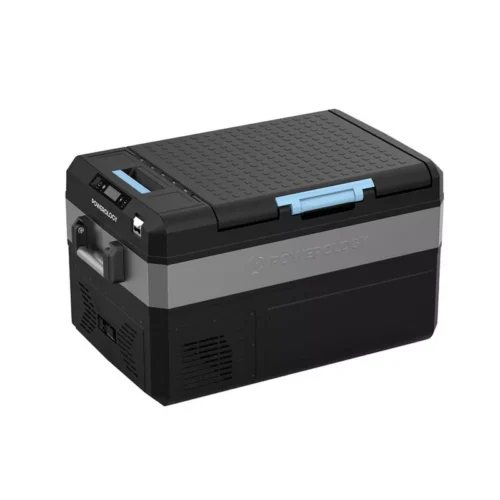 Powerology Smart Solar Recharge Fridge and Freezer - Black - Alezay Kuwait - Powerology Kuwait