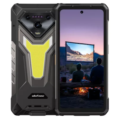 ULEFONE ARMOR 34 Pro Rugged Phone 25500mAh Battery with Builtin Autofocus DLP Projector - Pulse Black - Alezay Kuwait - Ulefone Kuwait