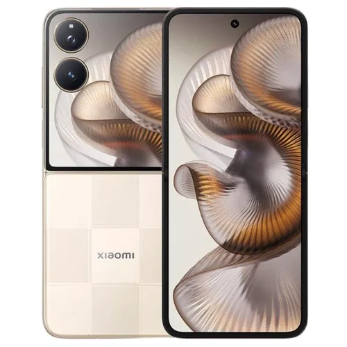 XIAOMI MIX FLIP 2 - CHECKERED GOLD- ALEZAY KUWAIT - XIAOMI KUWAIT