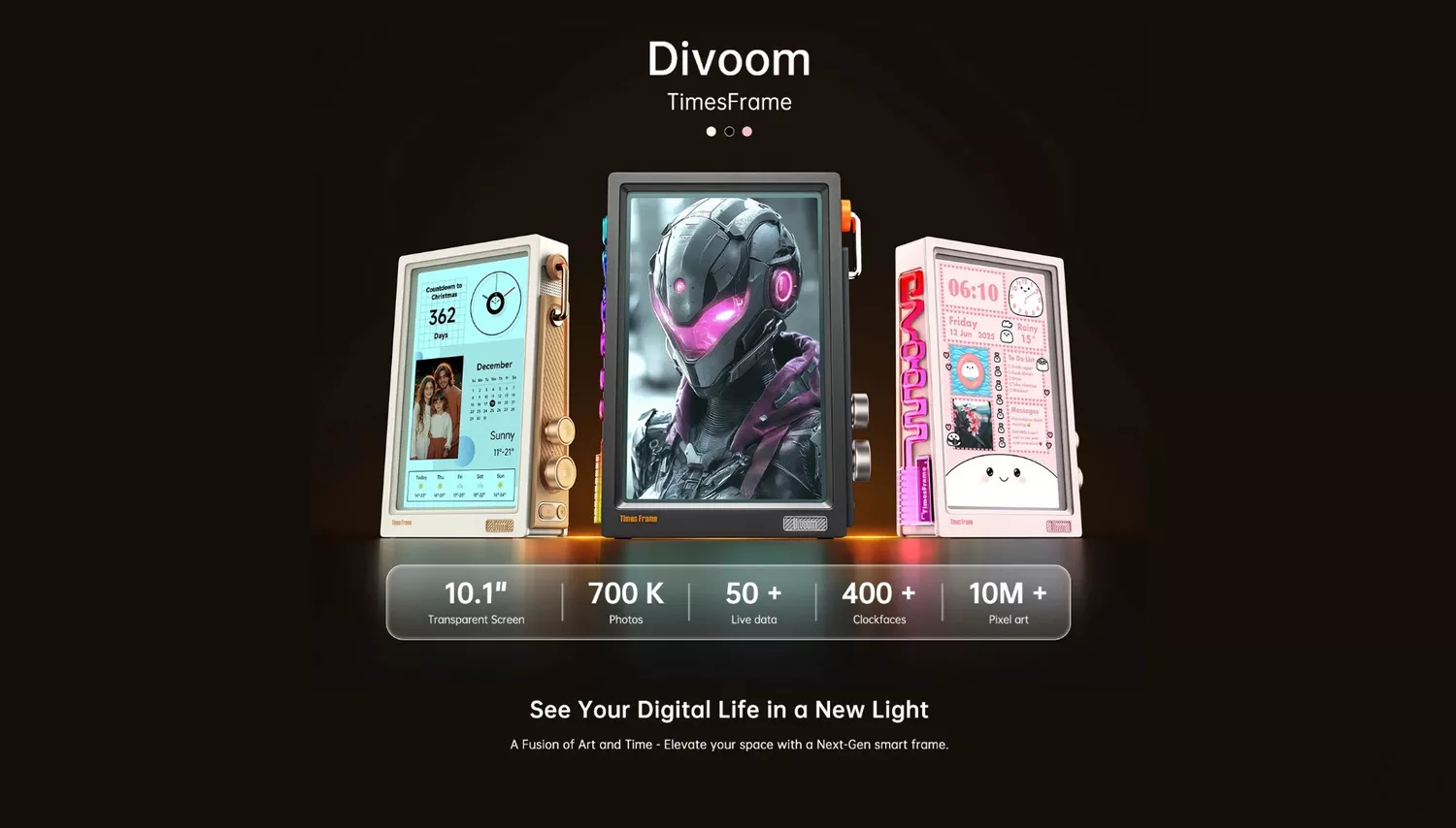 DIVVOM TIMES FRAME - BANNER - ALEZAY KUWAIT - DIVOOM KUWAIT