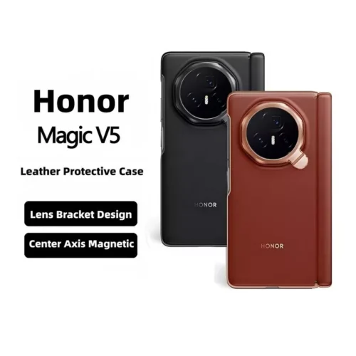 Honor Magic V5 Leather Protective Case (Official) - Alezay Kuwait - Honor Kuwait