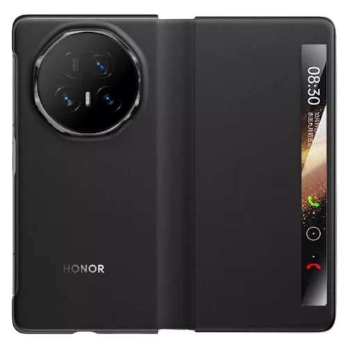 Honor Magic V5 Smart View Flip Cover (Official) - Black - Honor Kuwait - Alezay Kuwait