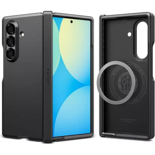 Samsung Galaxy Z Fold 7 Case Tough Armor Pro Magfit Spigen - Black - Alezay Kuwait - Spigen Kuwait