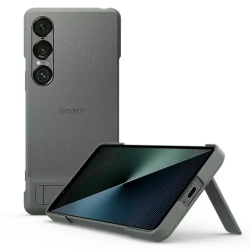 Sony Xperia 1 VII Style Cover with Stand (Official) - Moss Green - Alezay Kuwait - Alezay Kuwait