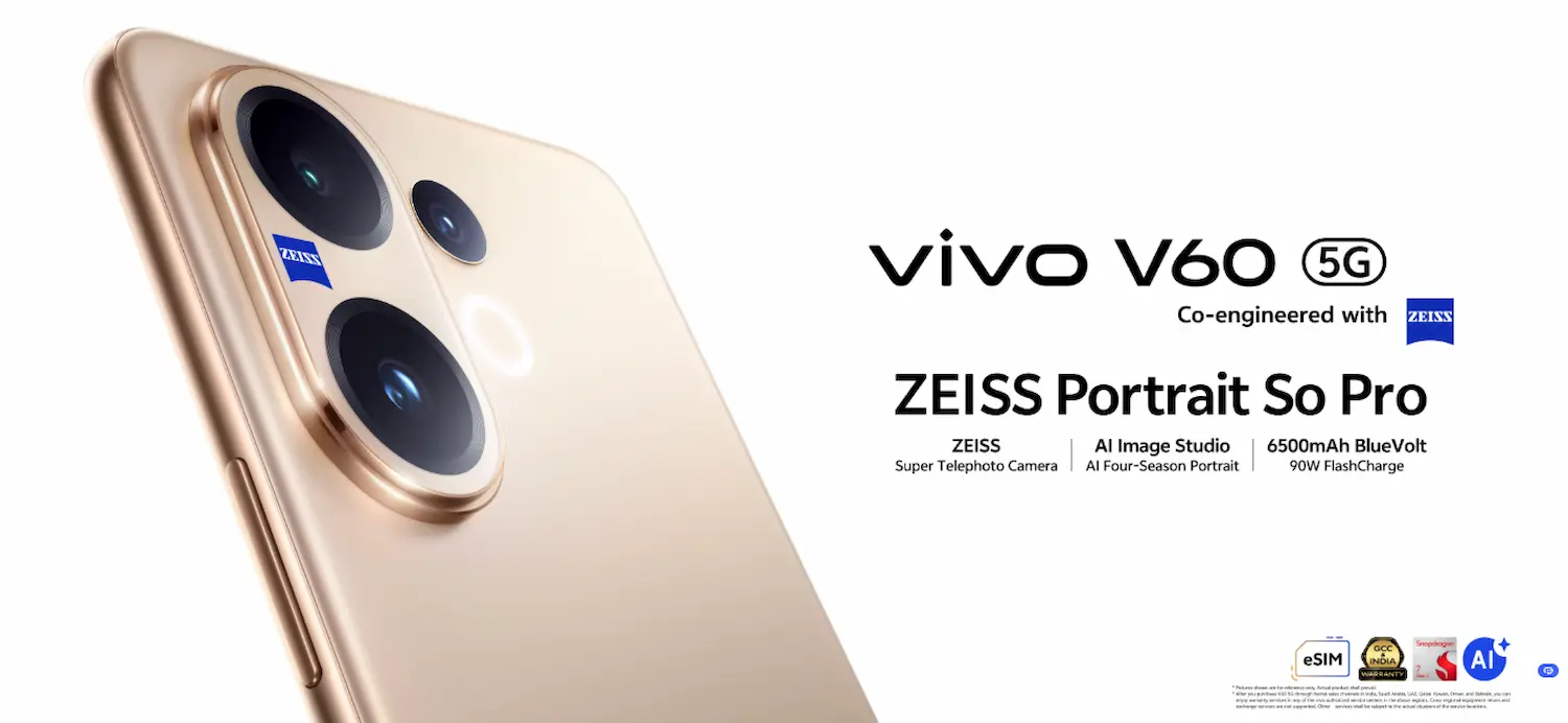 Vivo V60 5G Dual SIM 256GB, 12GB RAM Phone (Global Version) 1