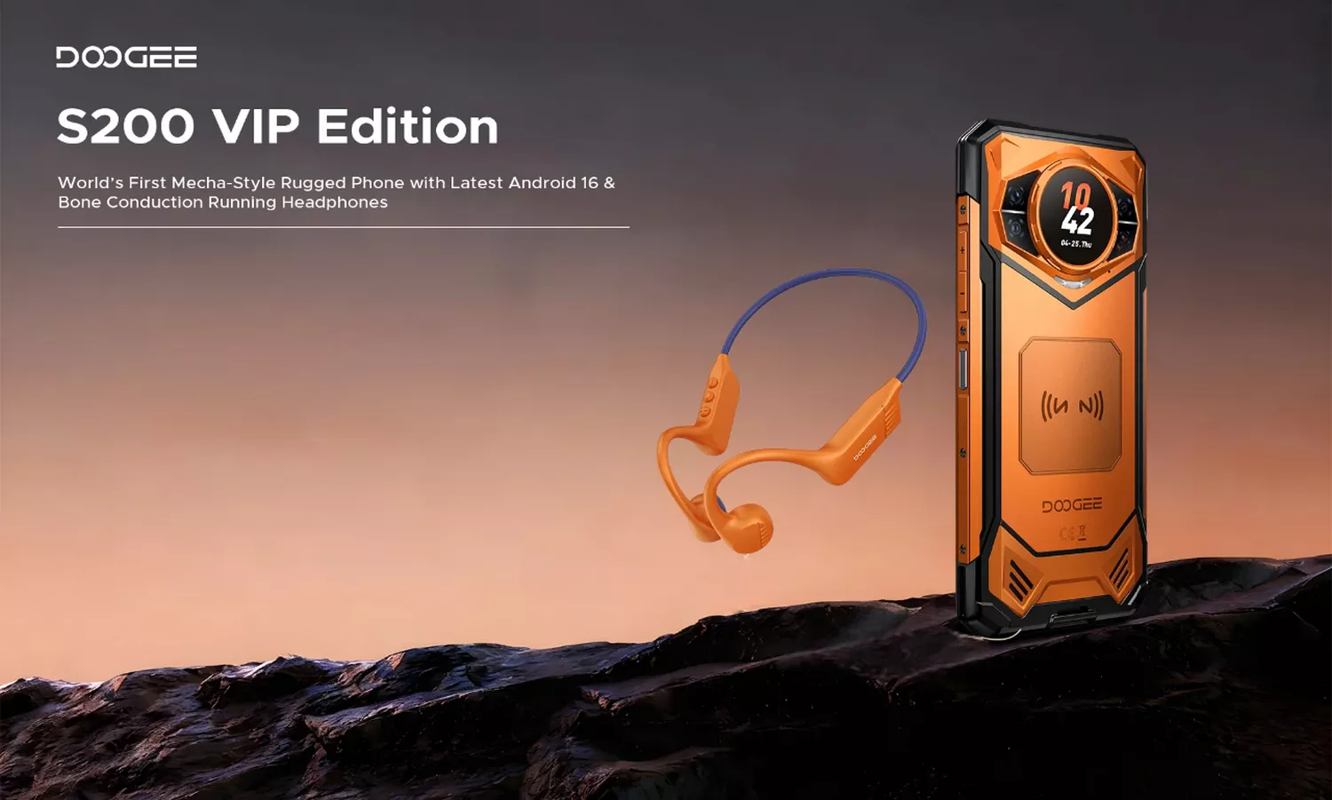 DOOGEE S200 VIP Edition with Headphones - Main Banner - Alezay Kuwait - DOOGEE Kuwait