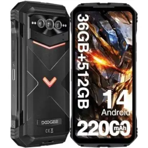 DOOGEE V Max Plus - Black - 22000mAh Large Battery 5G Rugged Smartphone - DOOGEE Kuwait - Alezay Kuwait