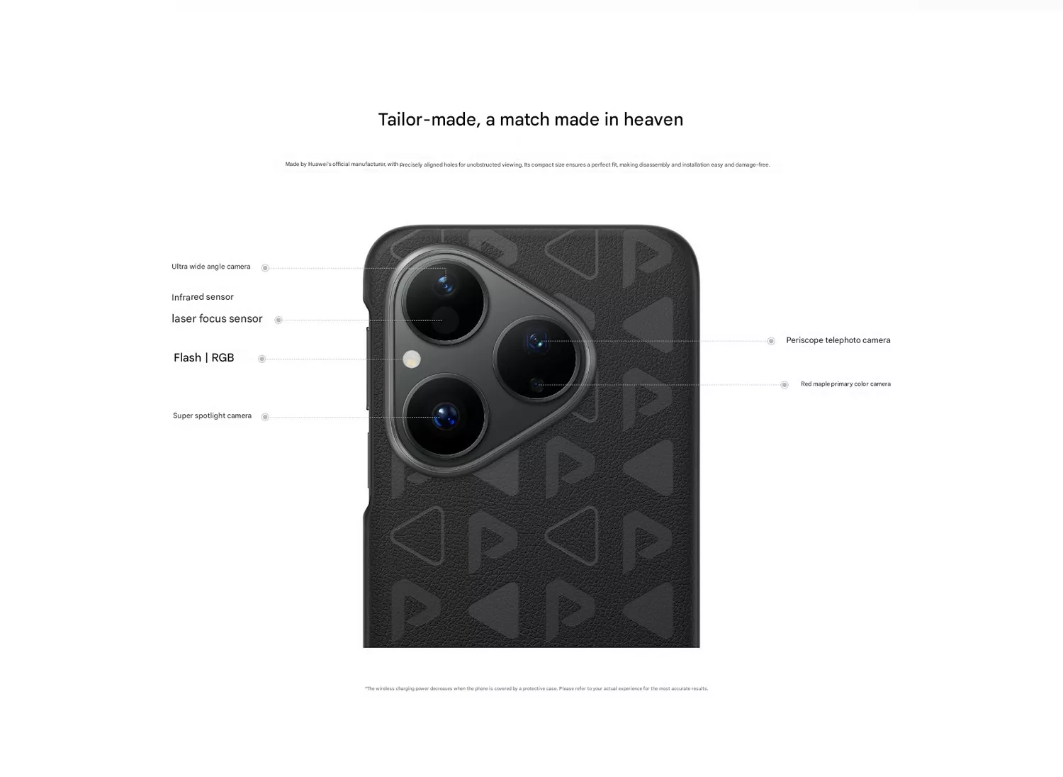 Huawei Pura 80 Ultra Monogram Vegan Leather Case (Official) - Huawei Kuwait - Alezay Kuwait