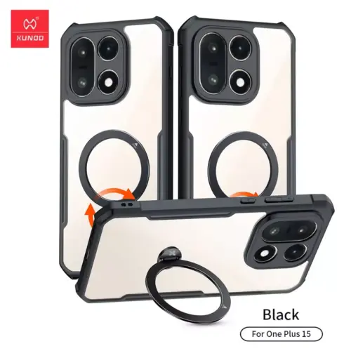 OnePlus 15 Transparent Bumper Case with Magnetic Holder by XUNDD - Alezay Kuwait - Xundd Kuwait
