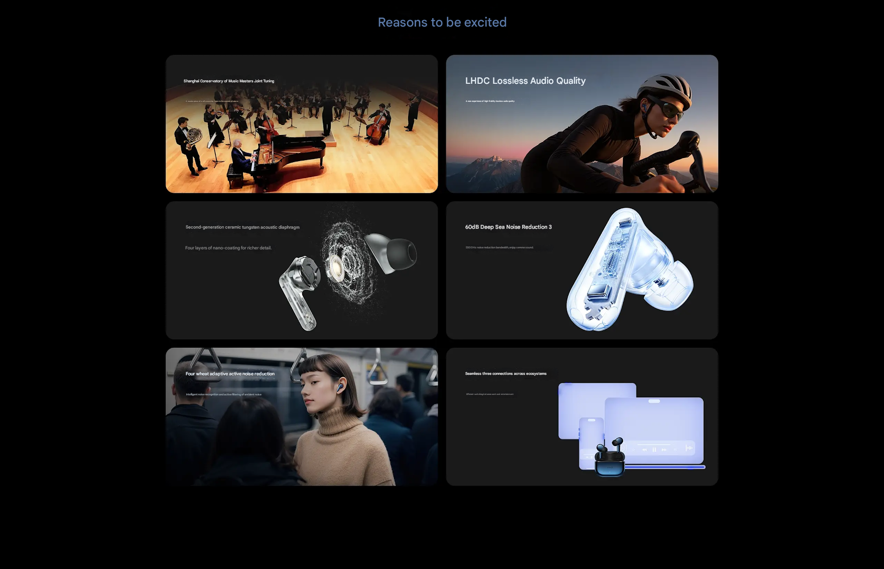 Vivo TWS 5 Hi-Fi Noise Cancelling Earphones - Features - Vivo Kuwait - Alezay Kuwait