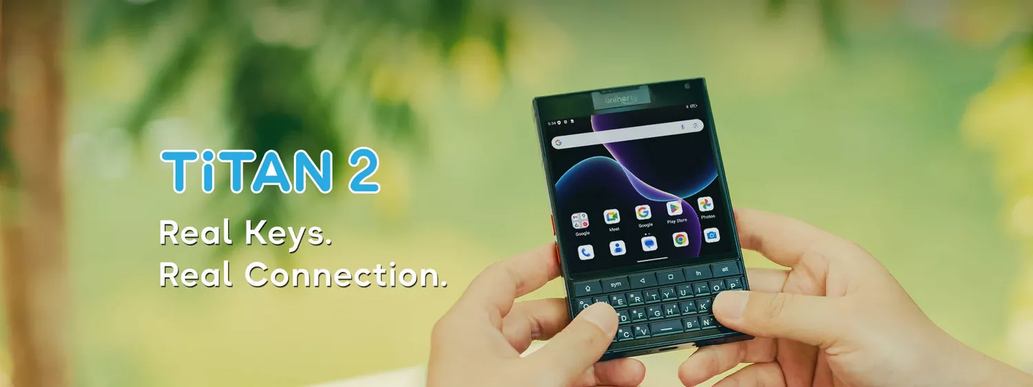 Unihertz Titan 2 - The Latest 5G QWERTY Physical Keyboard Smartphone - Unihertz Kuwait - Alezay Kuwait