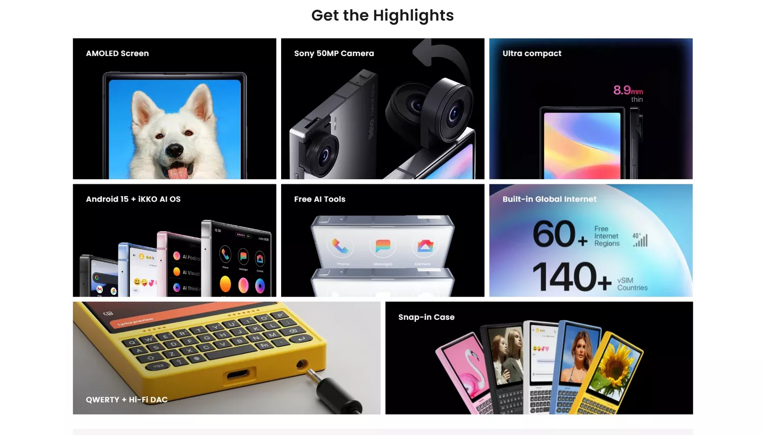 IKKO MindOne Pro - The Card-Sized AI Smartphone - Highlights - IKKO Kuwait - Alezay Kuwait