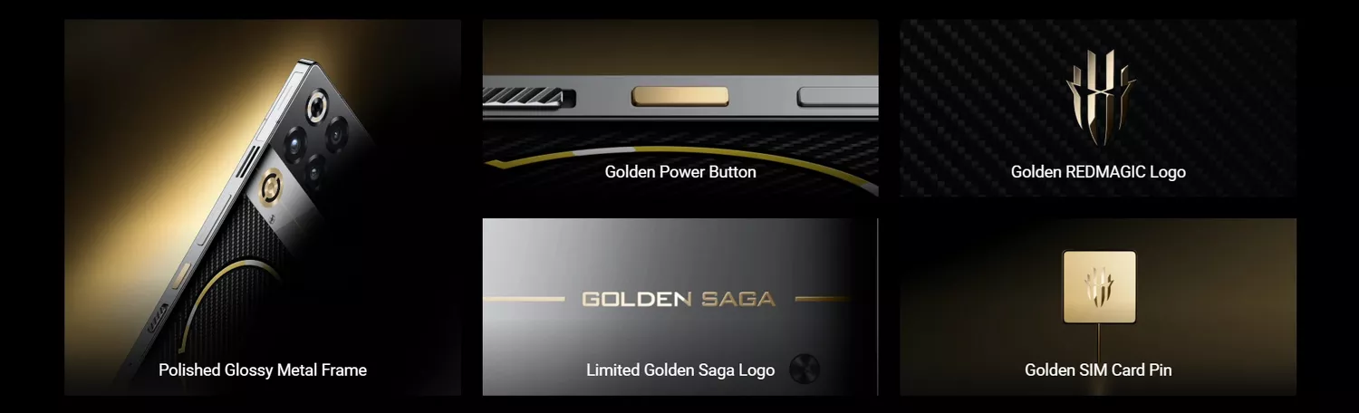 REDMAGIC 11 Pro Golden Saga Limited Edition Bundle - Design - REDMAGIC Kuwait - Alezay Kuwait
