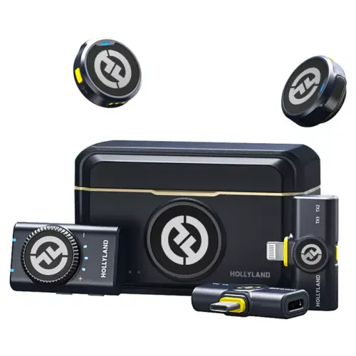 HOLLYLAND Lark M2 Combo Version - Wireless Lavalier Microphone - Hollyland Kuwait Store - Alezay Kuwait