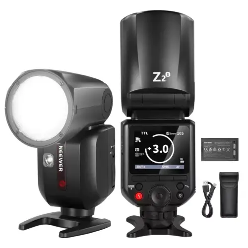 NEEWER Z2 3000mAh Battery TTL Round Head Flash Speedlite - Alezay Kuwait - NEEWER Kuwait