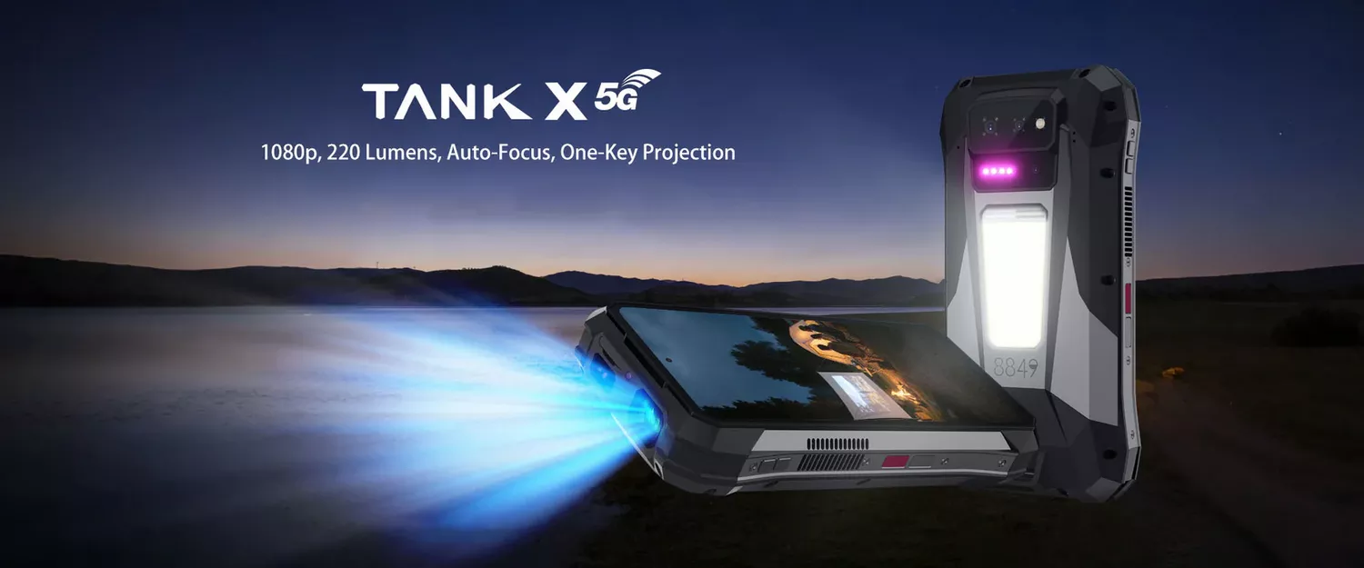 Unihertz 8849 Tank X World’s First Rugged Projector Phone with 1080P Projection & Superior Performance - Banner - 8849 Kuwait - Alezay Kuwait